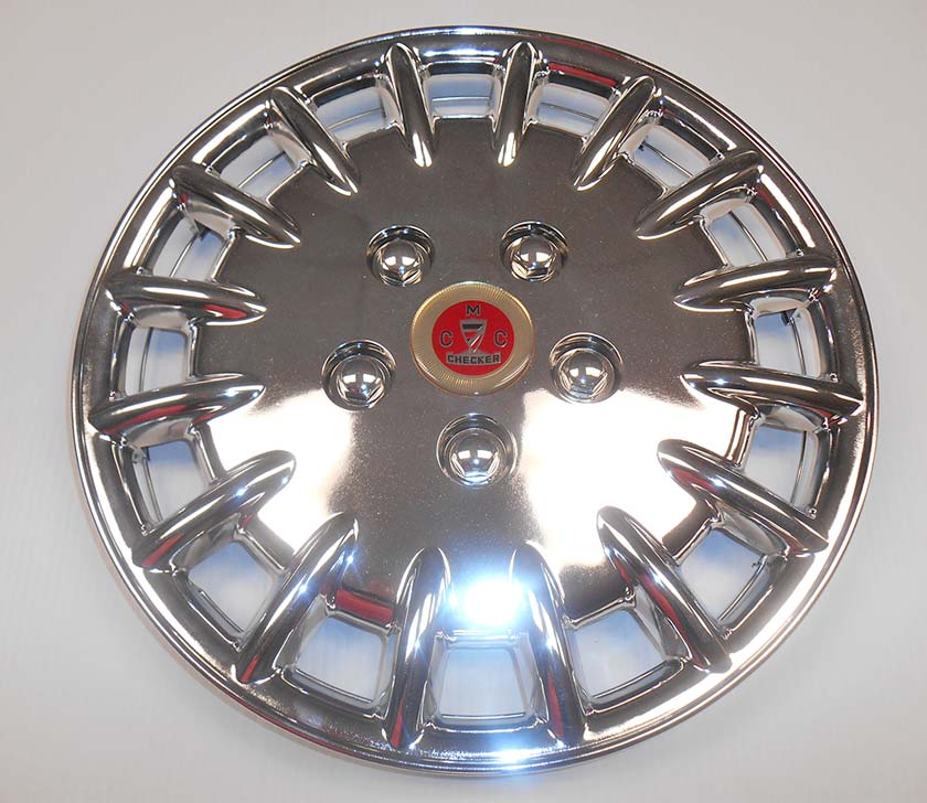 Checker Motor Cars Chrome Wheel Covers